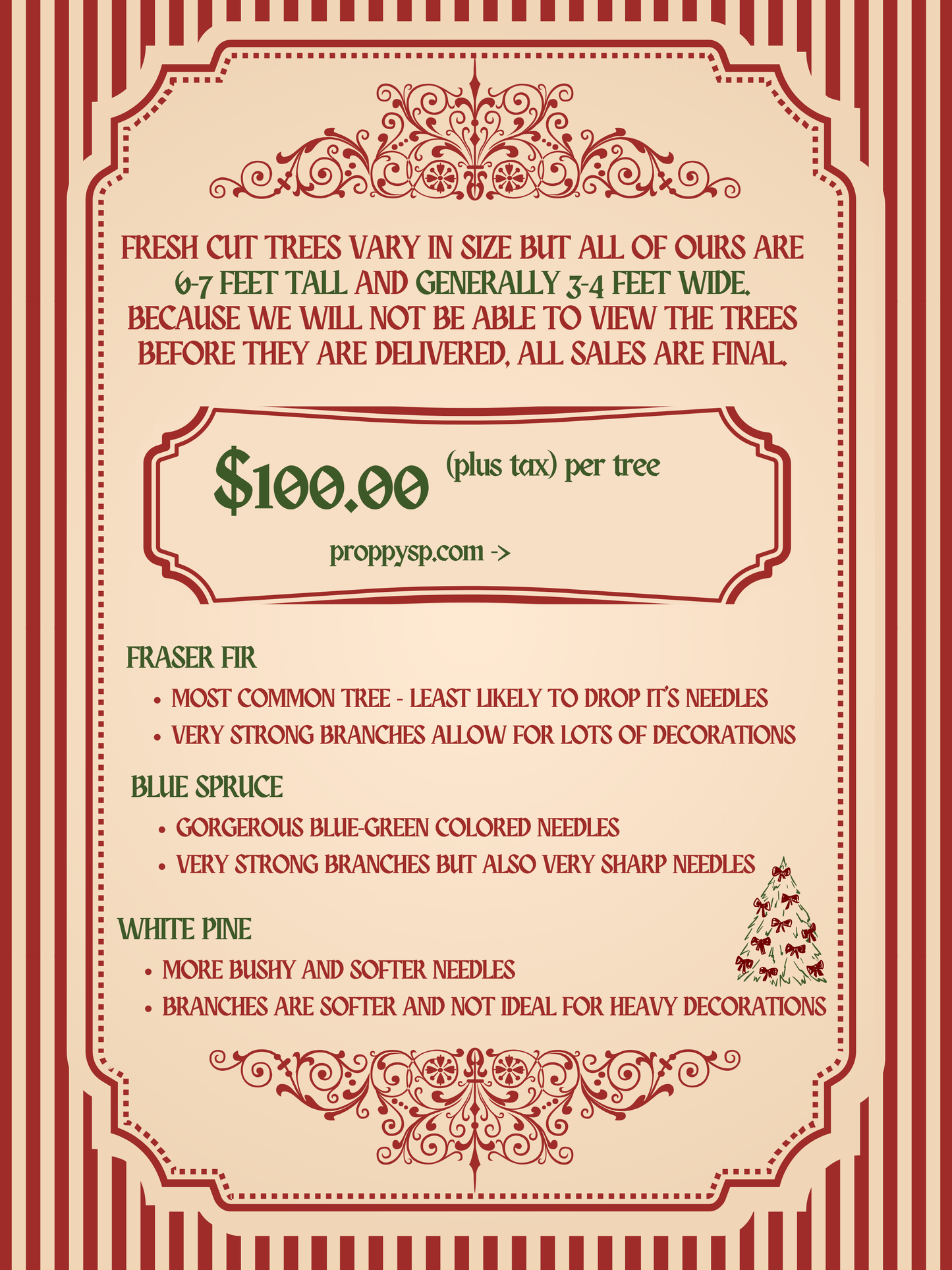 Fresh Cut Tree - A Very Merry Holiday Tree Drive