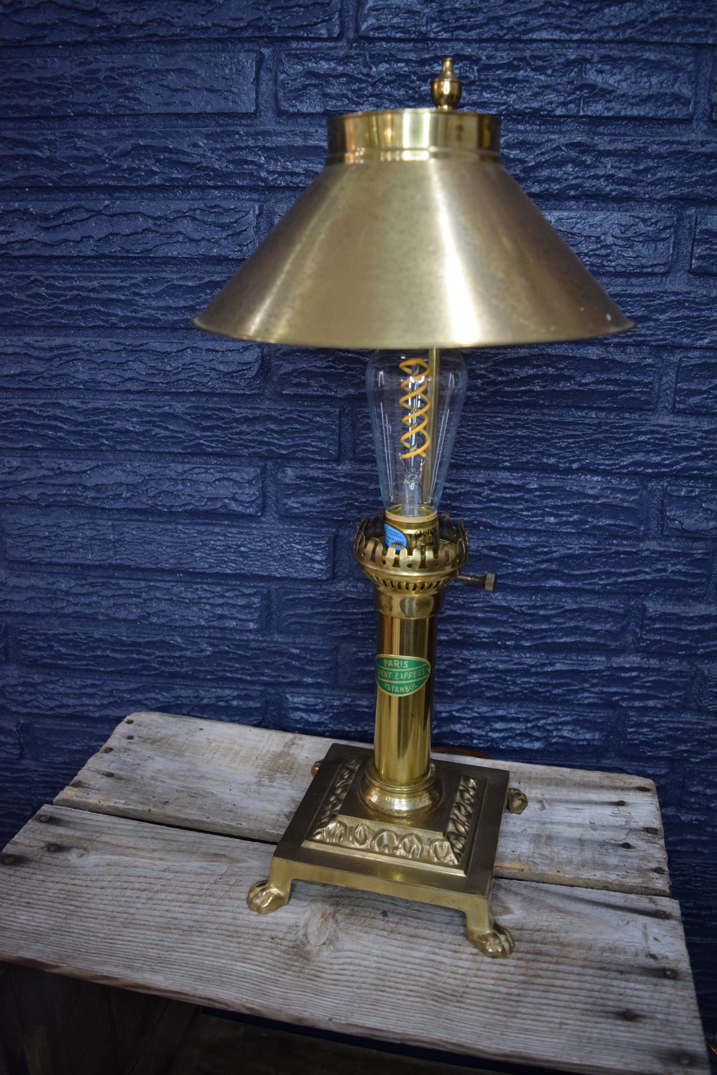 Vintage Orient Express Table Lamp