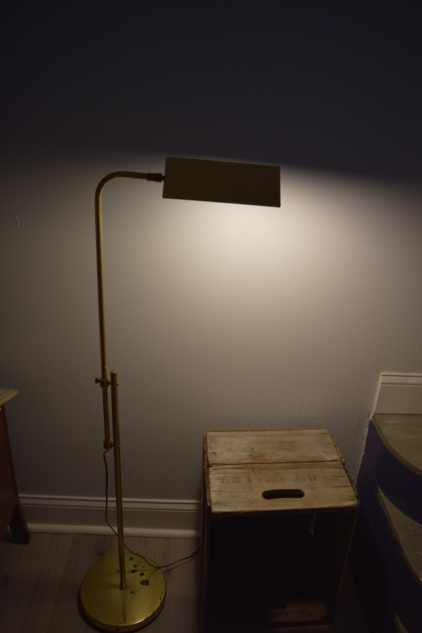 Adjustable Brass Floor Lamp