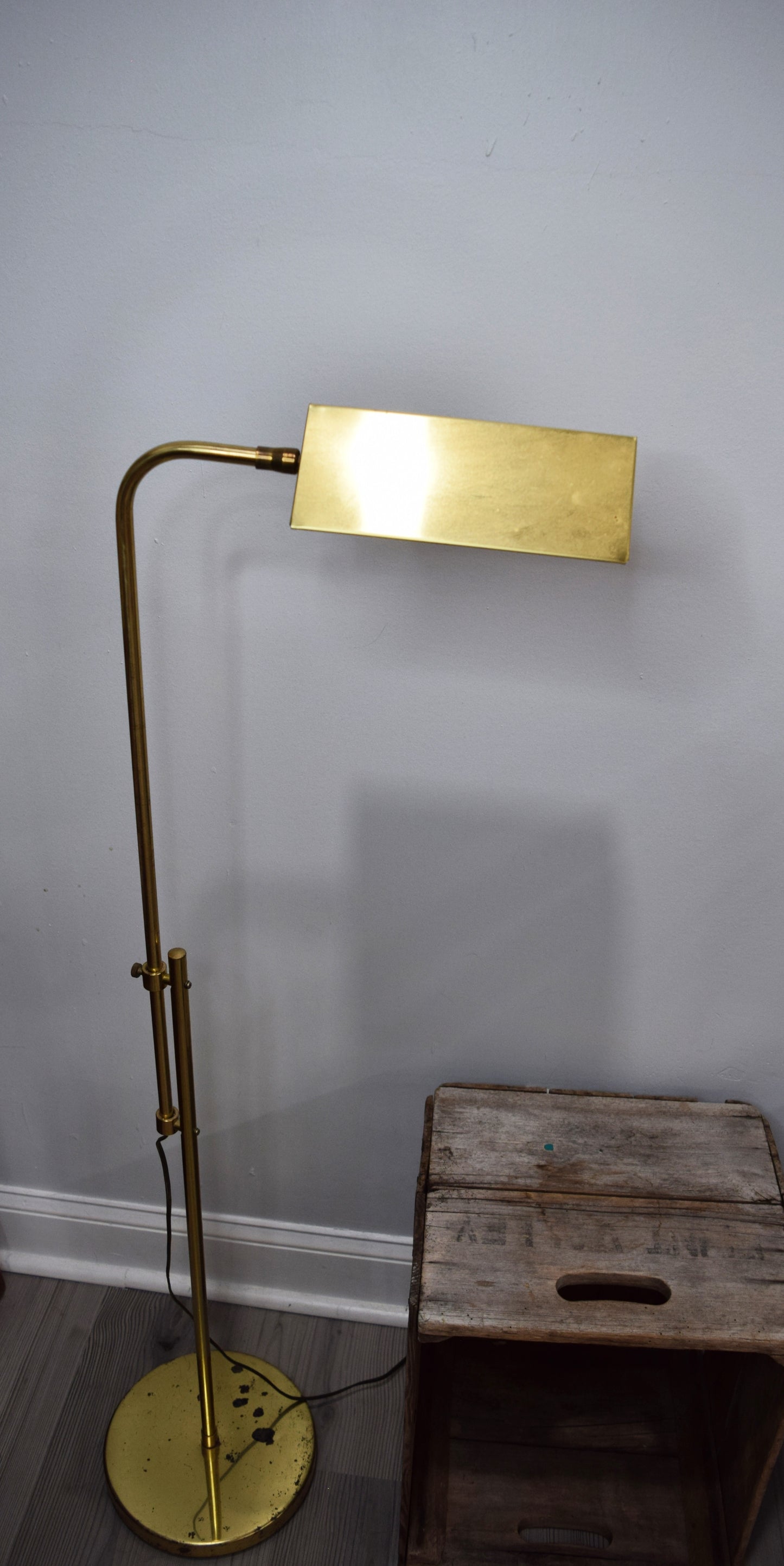 Adjustable Brass Floor Lamp