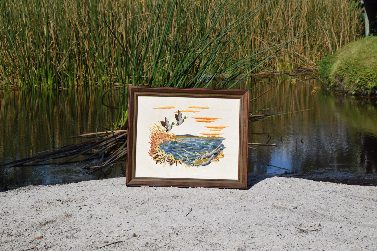 "Mallards in the Wind"