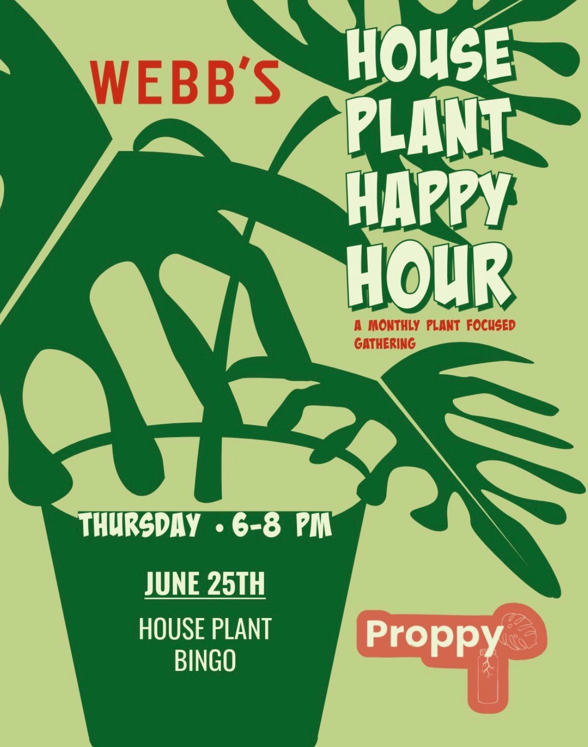 Plant Bingo! at Webb's City Cellar 6/25/2026