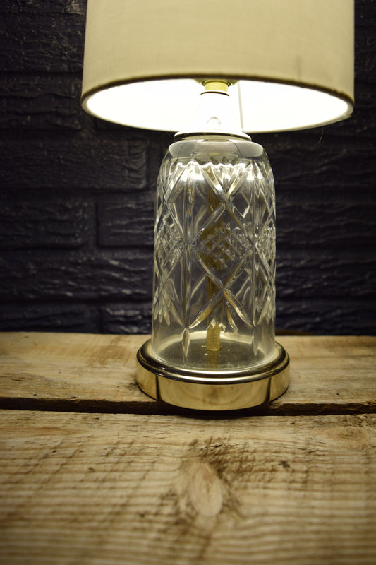 Etched Crystal Table Lamp