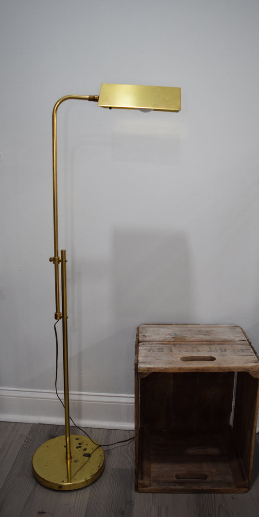 Adjustable Brass Floor Lamp