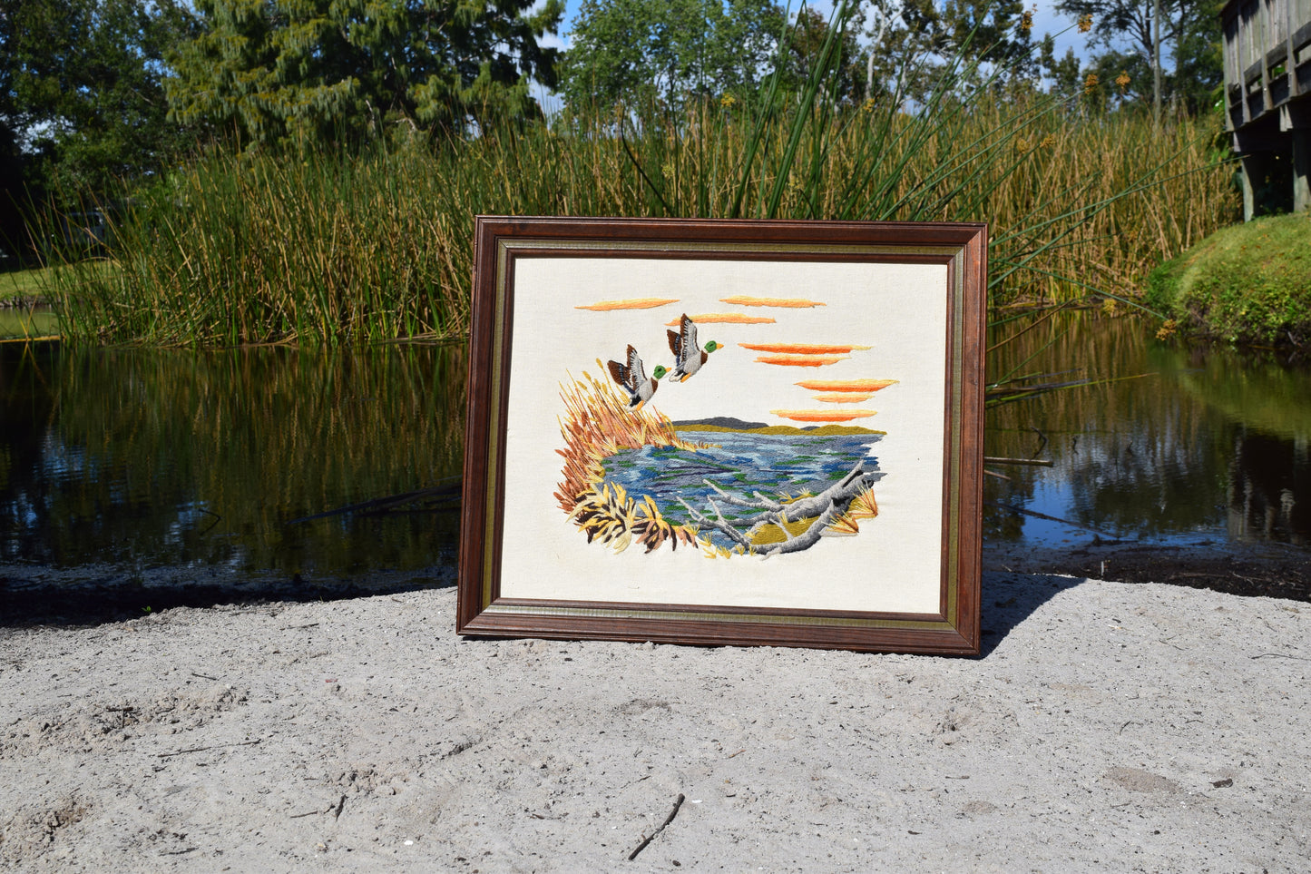 "Mallards in the Wind"