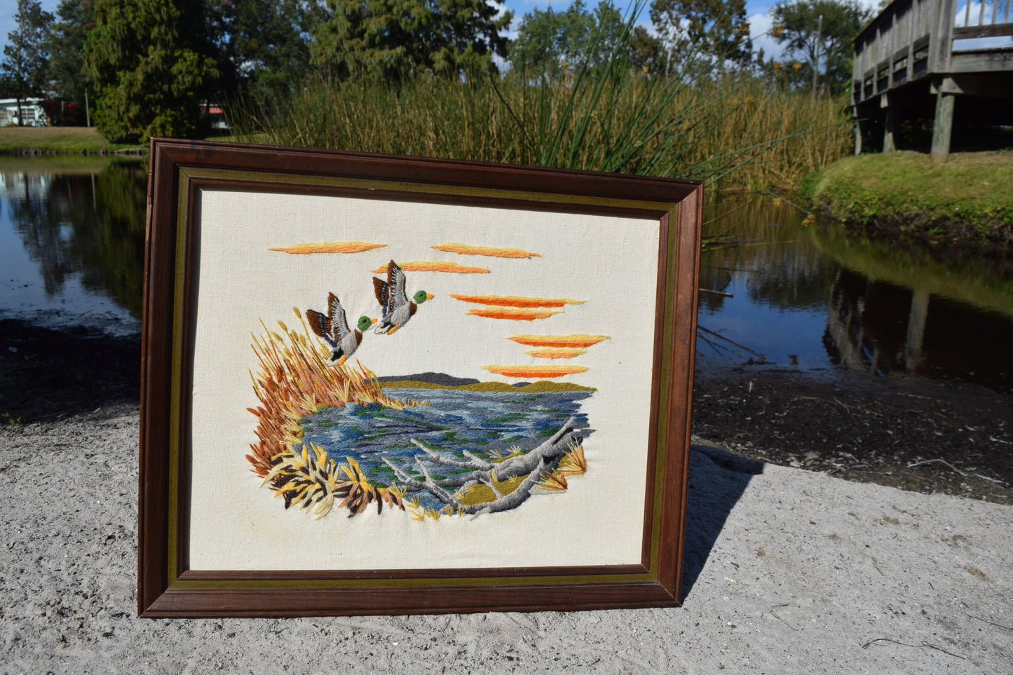 "Mallards in the Wind"