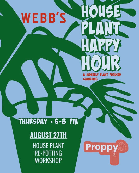 Repotting Party! - 8/27/2026 at Webb's City Cellar